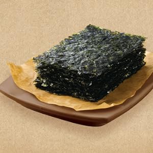 bibigo Roasted Seaweed Snack, Salt and Sesame Oil - 8 Pack